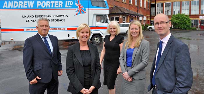 Representatives from Bizspace and Andrew Porter Ltd